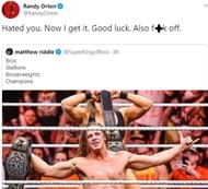 Orton is most defintely not his bro... (Pic Source: Randy Orton Twitter)